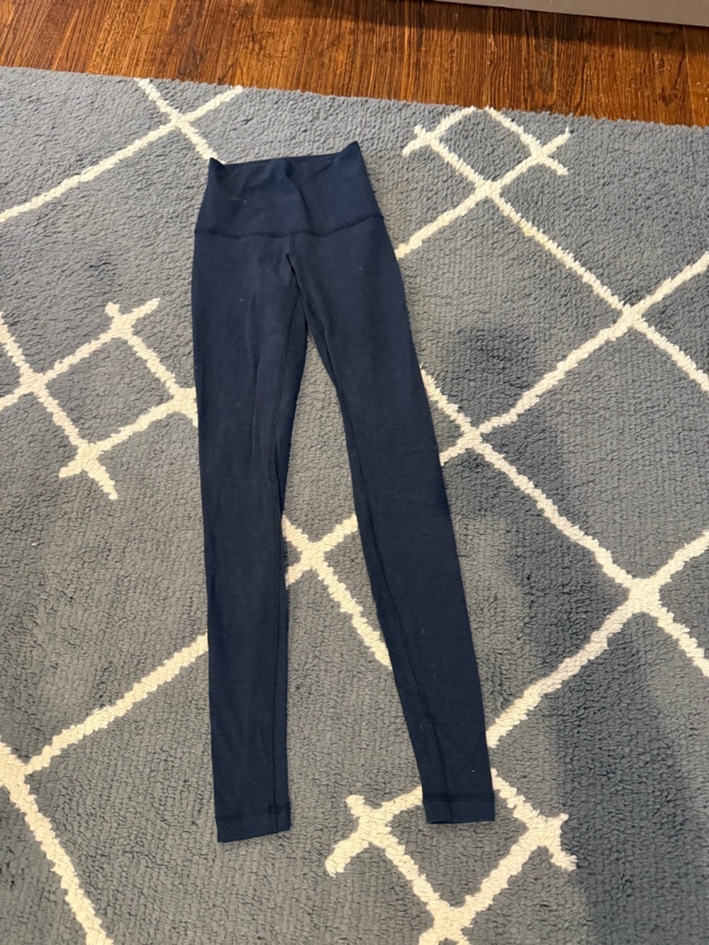 Lululemon High Waisted Heathered Deep Coal Leggings